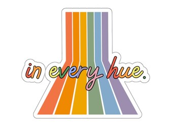 in ogni tonalità! adesivo lgbtq