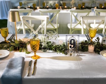 Faux Stained Glass Table Numbers 1–15 | DIY Wedding Decor | Printable Digital Download
