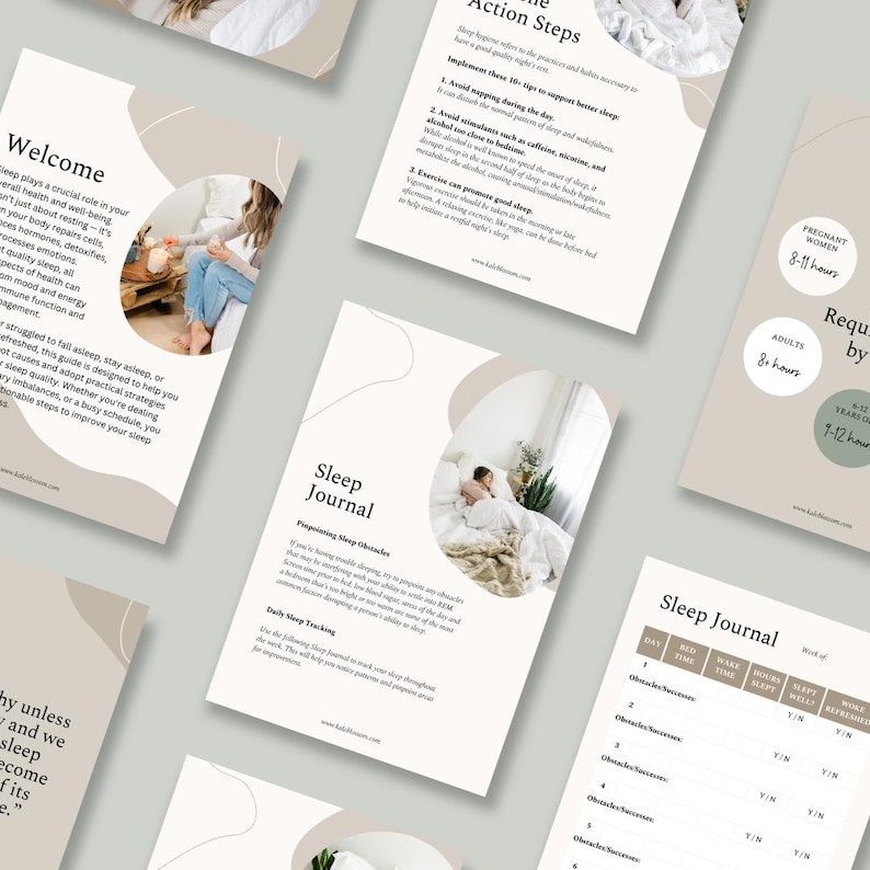 Easy and Ready to Use, The Holistic Guide to Sleep Recover, Includes Sleep Journal from Kale Blossom, Now Available