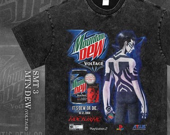 SMT 3 MTN DEW - Snow Wash Vintage Style Tshirt