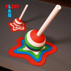 STL 3D Drucker Datei Lollipop mit Stecksystem als 3D Puzzle für Kinder