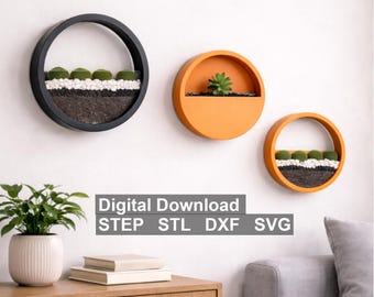 3D printer files - Modern wall art decor for plants and decorations - Modern wall art decor for plants with commercial license