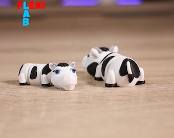 Flexi Cow Small Farm Animals as STL 3D Printer File - Articulated Animal
