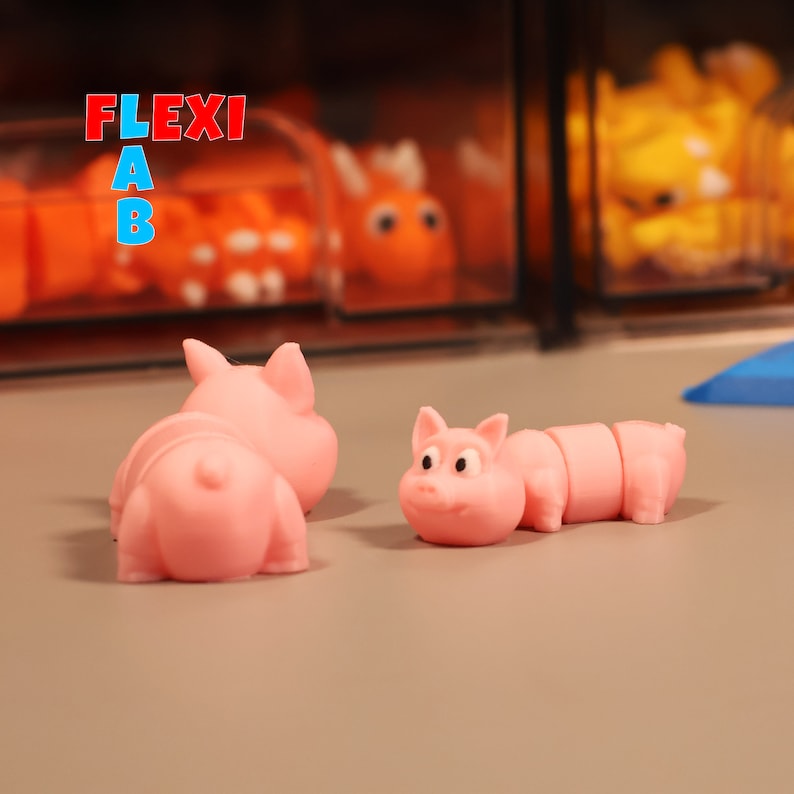 Tiny Chibi Little Pig as STL 3D Printing File - Flexi LAB - Etsy