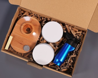 Whisky Smoker Kit aus Holz - Das perfekte Männer Geschenk für das Räuchern von Cocktails