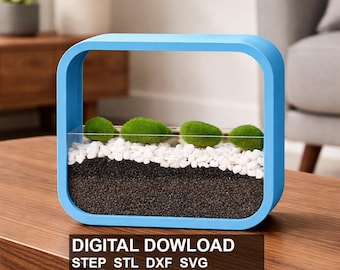 3D printer STL files - Modern table decorations for plants and decorations - Modern flower pot with commercial license