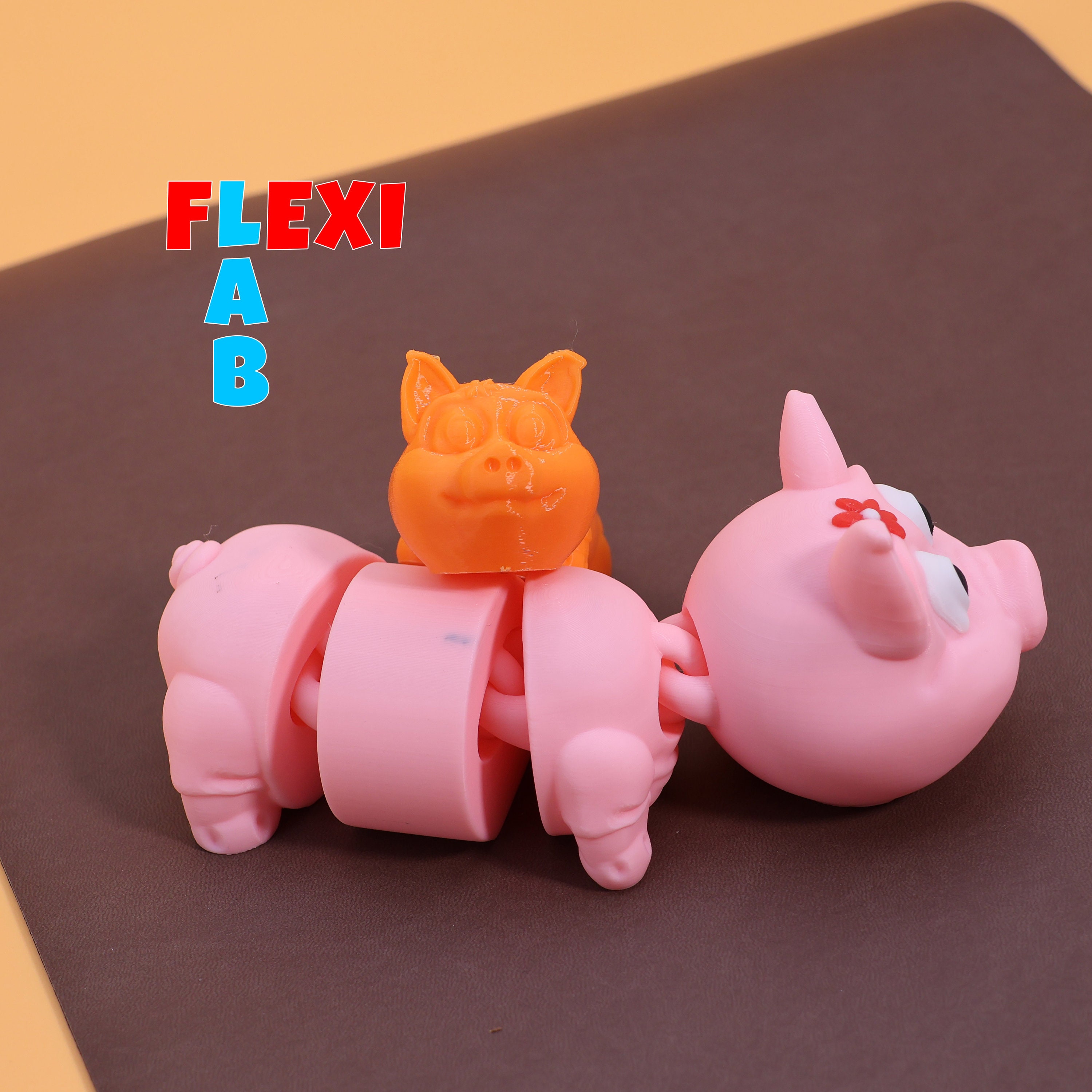 Flexi Cute Pig as STL File for 3D Printing. Easy to Print - Flexilab - Etsy