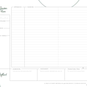 The Original Pilates Journal Journal & Lesson Planner (Digital PDF single-page template)
