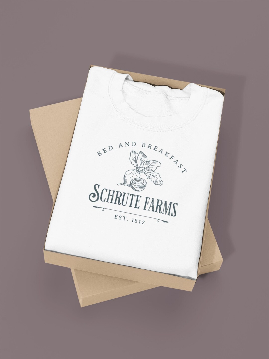 Sweatshirt Schrute Farms – The Office Officiel, Logo Béton & Breakfast Autodéfense, Cadeau Parfait Pour Fans