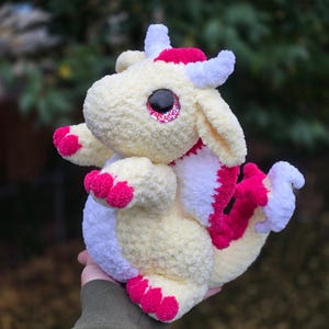 Standing Playful Dragon Pattern, Crochet Dragon Pattern, Customizable Playful Dragon - PDF image 2
