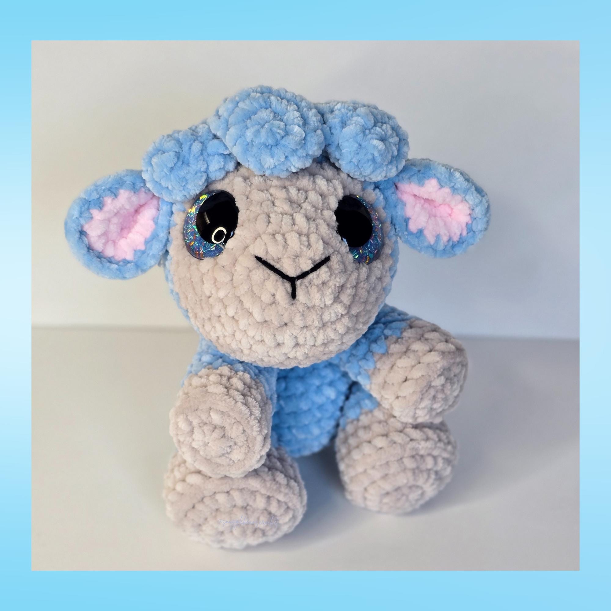 Lily the Lamb Crochet Pattern, Low Sew, Sploot Series - Etsy