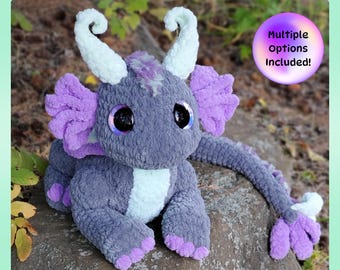 Revie The Baby Dragon pattern, Crochet Dragon Pattern, Crochet Baby Dragon, PDF