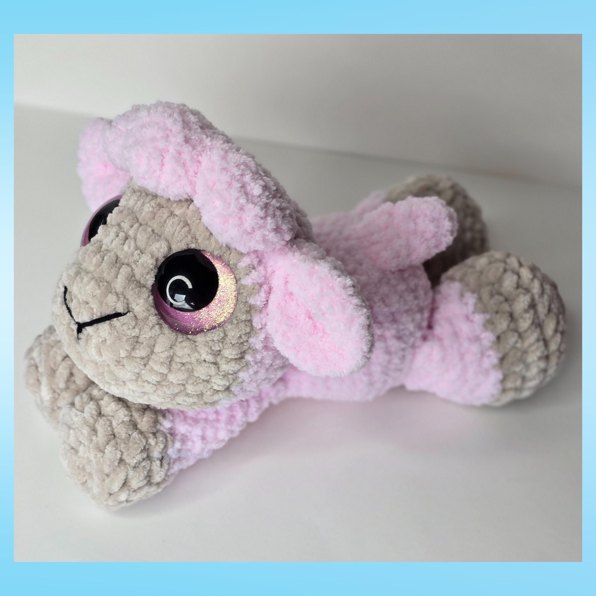 Lily the Lamb Crochet Pattern, Low Sew, Sploot Series - Etsy