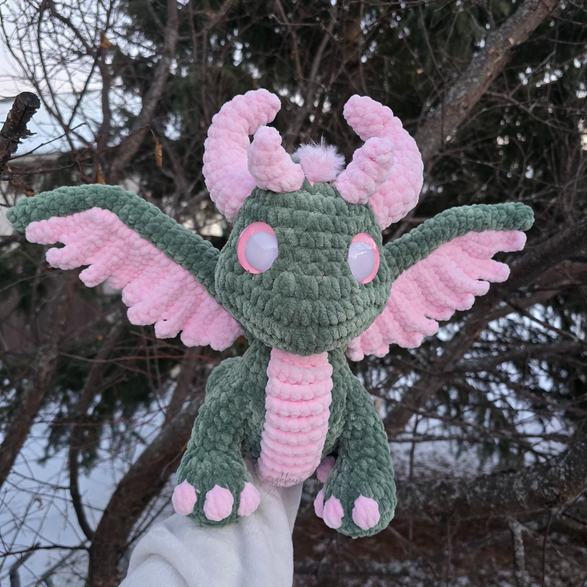 Pyrie the Baby Phoenix Dragon Pattern, Crochet Dragon Pattern