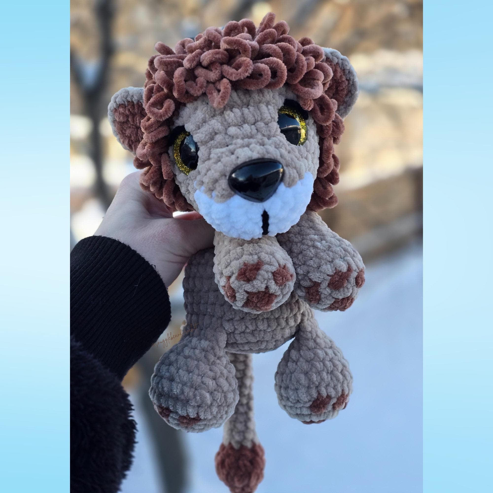 Libby & Lester the Lion Crochet Pattern, Low Sew - Etsy
