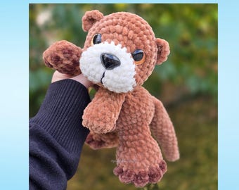 Otter Crochet Pattern, Olaf the Otter, Sploot Series, Low sew