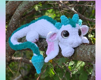 Eden the Cuddle Dragon Crochet Pattern, Crochet dragon pattern