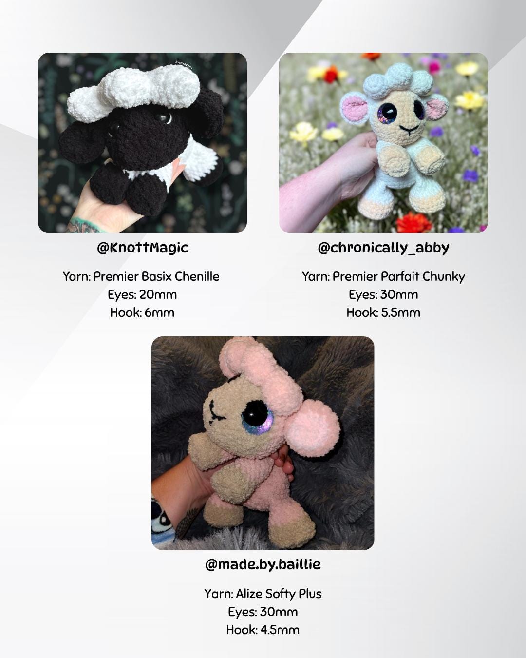 Lily the Lamb Crochet Pattern, Low Sew, Sploot Series - Etsy