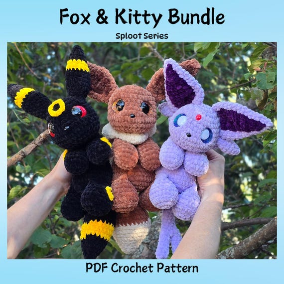 Floof Fox, Glitter Kitty & Phantom Kitty Bundle Pack, Sploot