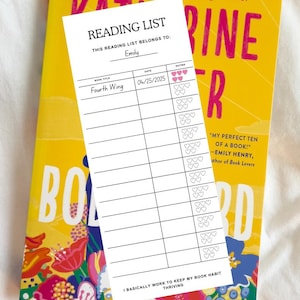 Reading Tracker Printable Bookmark Book Tracker Reading List Bookmarks For Book Club Gift For Book Lover Reading Log Tracker Bookmark Sets