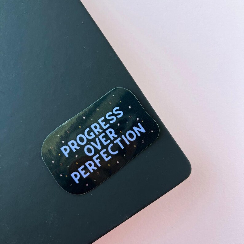 Progress Over Perfection Sticker for Laptop Mental Health Sticker ...