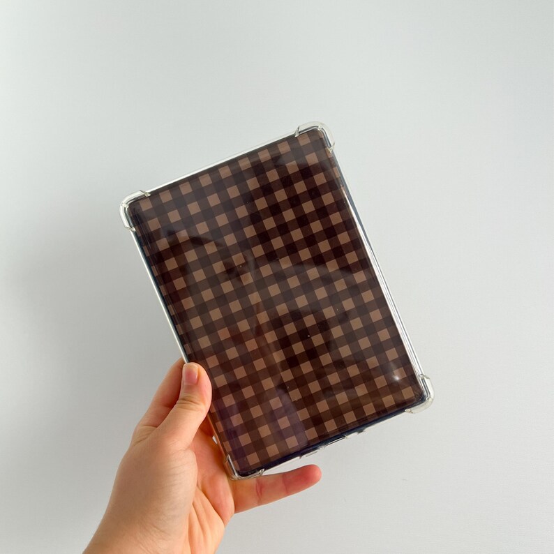 Neutral Gingham E-reader Inserts For Kindle: Bookish Accessories EReader Decoration Bild 7