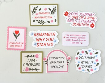 Motivational Sticker Bundle: Mental Health Sticker Pack