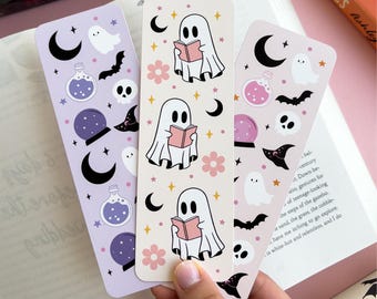Cute Ghost Bookmark Set Book Lover Gift Halloween Book mark Fall Bookish Bookmark Spooky Book Club Gifts Halloween Reading Accessories