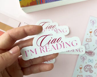 Aesthetic Bookish Sticker For Book Lovers Cute Book Sticker Gift For Book Club Summer Stickers For Bookworm