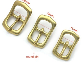 Brass High Heel Bar Buckle,Dog Collar Fastener Buckle,Leather Bag Fasten Buckle