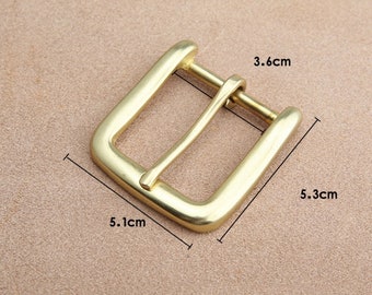 Brass Belt Buckle Single Prong For  Leather Work Hand Craft DIY 35mm Width DIY Accessary