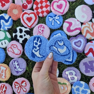 Set mit 2 blauen Bechern, Teppich, Untersetzer, niedliche Auto-Untersetzer, Autozubehör, Autogeschenke, personalisiertes Geschenk