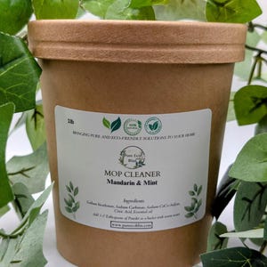 Natural Mop Floor Cleaner Powder, Eco-Friendly, Non-Toxic Floor Cleaning, Zero waste, Sustainable Home