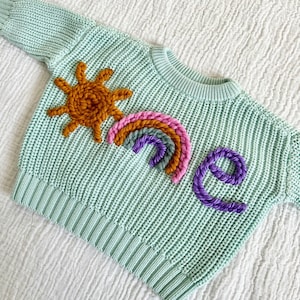 First Birthday Sweater | Milestone Sweater | Embroidered Sweater | Birthday Outfit | Birthday Sweater | Baby Gift