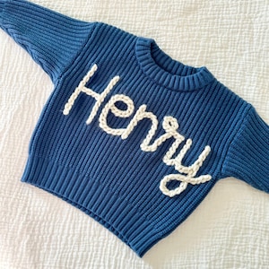 Custom Baby Sweater | Custom Toddler Sweater| Name Sweater | Oversized Sweater | Birthday Outfit | Baby Announcement | Baby Gift |