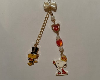 Snoopy & Woodstock | Phone Charm｜bracelet | bead | cartoon | y2k