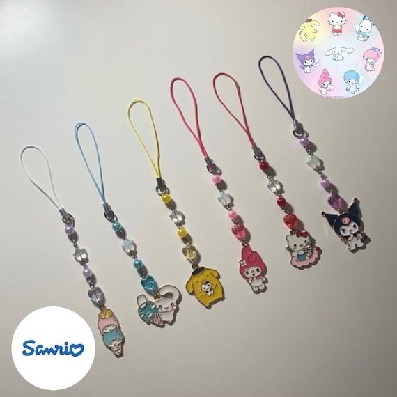 Sanrio Characters Phone Charms (HelloKitty, MyMelody,Kuromi, Cinnamoroll, Pompompurin, TwinStar)