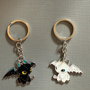 Toothless & Lightfury Keychain #How to Train Your Dragon