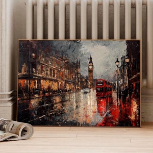 Cityscape Digital Wall Art Abstract City Print Abstract Landscape Modern Art Print Colorful Wall Decor Living Room Art London Cityscape