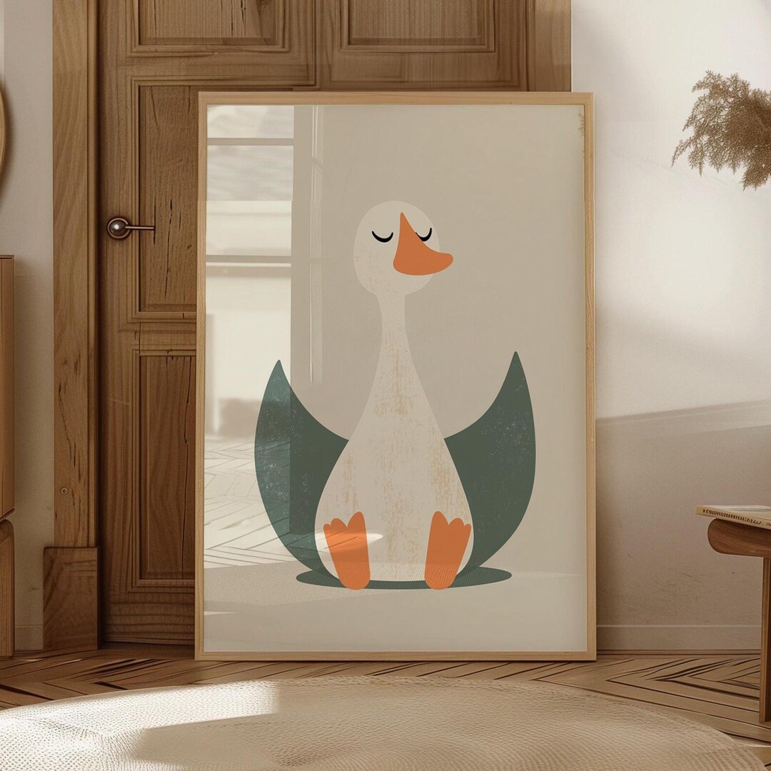 Goose Nursery Print: Boho Kids Room Decor (digital Download) - Etsy