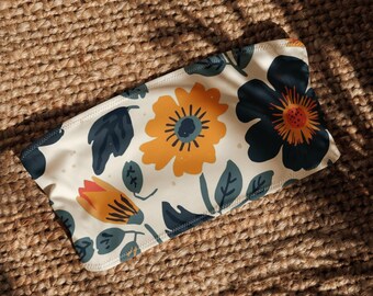 Flower Child Bandeau Bikini Top | Recycled Bikini Tropical Fruit Swimsuit Eco Friendly Beachwear Tropical Swimsuit Top