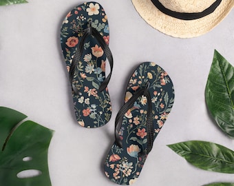 Electric Bloom Flip-Flops | Boho Summer Slippers