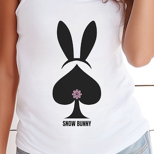 Snow Bunny Queen of Spades QOS Shirt - Hotwife Swinger Tank Top - Sexy Lifestyle Apparel