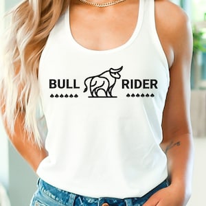 Bull Rider Hotwife Tank Top for Polyamory Queen of Spades - Open Relationship