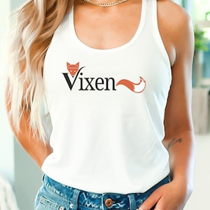 Hotwife Vixen Swinger Tank Top - Bold Vixen Design for Playful Nights