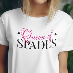 Flirty Queen of Spades T-Shirt for QOS Hotwife Swinger - Perfect for Events and Parties