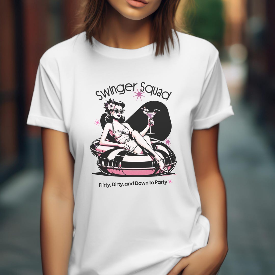 Swinger Squad Shirt, Unisex Tee for Hotwife Swinger Lifestyle Flirty