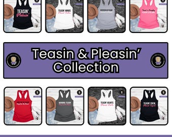 Teasin and Pleasin Tank Collection Hotwife Vixen Apparel for Swinger Lifestyle, Bold Women, & Flirty Statement Fashion