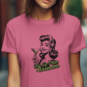 Threesome Swinger Lifestyle T-Shirt, Open Relationship Shirt, Single Girl Gift, Hotwife Tee, Swinger Party Apparel, Wife Gift image 2