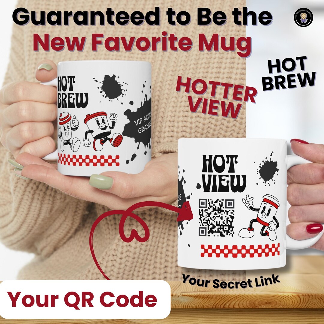 Secret Photo Gallery QR Code Mug | Ceramic Mug 11oz - Etsy
